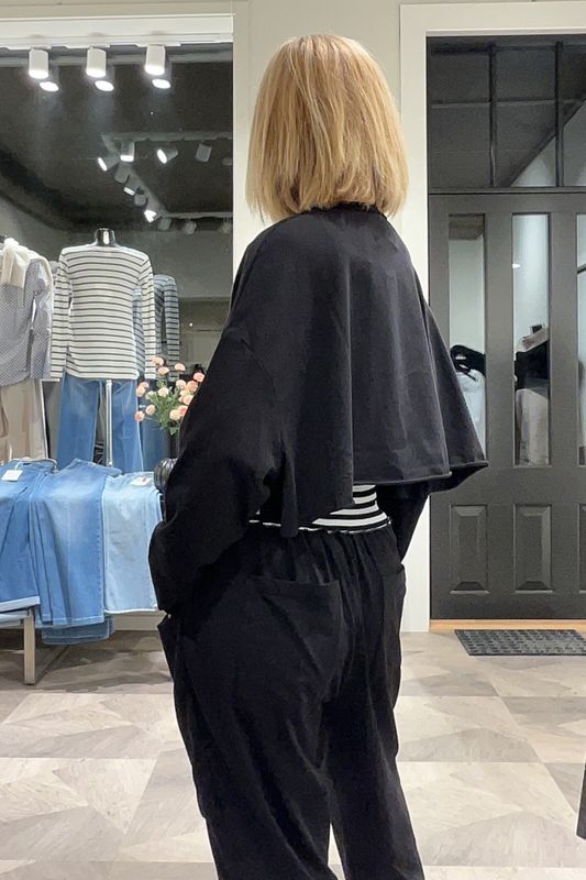 PLU bukse, relax pant i sort 1006