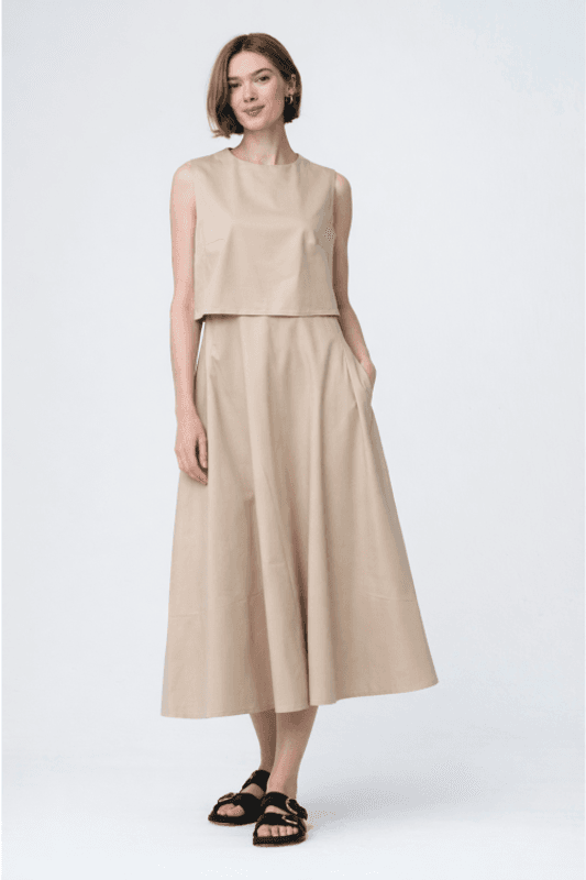 Poplin mid dress, fra Jane Lushka