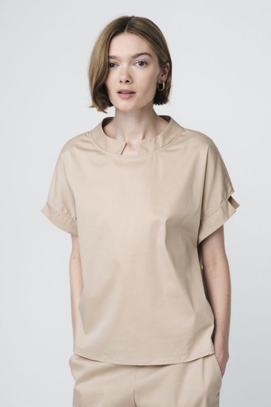 Poplin loos fit top fra Jane Lushka