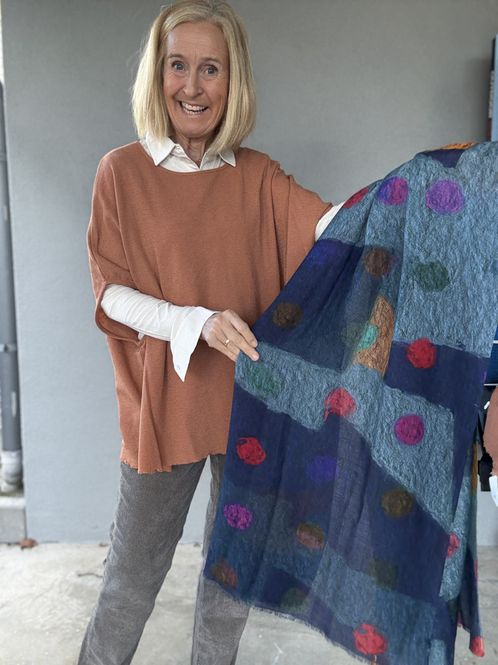 Hovedbilde Apritif skjerf i ull og silke